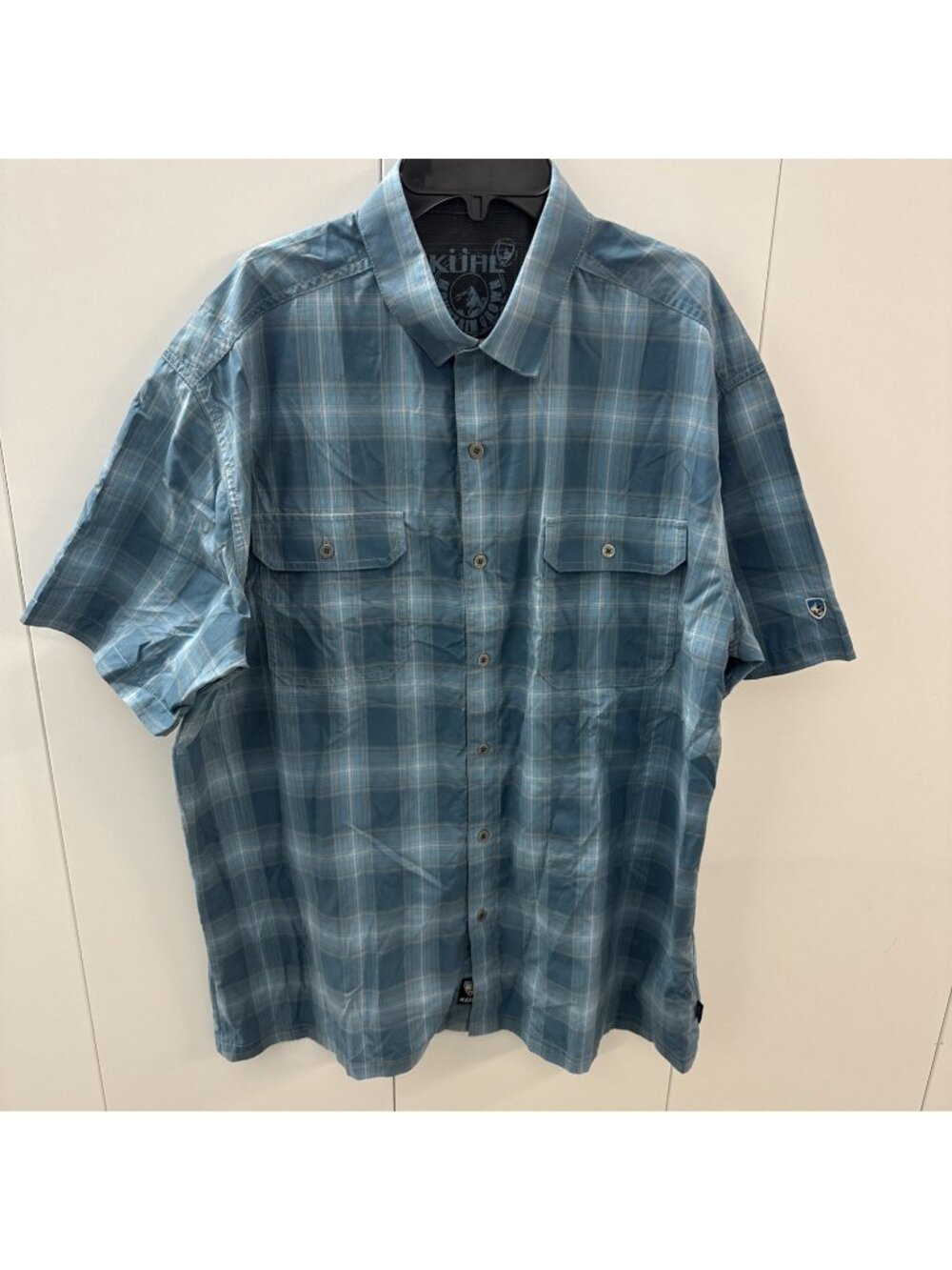 Kuhl Mountain Grown Shirt Mens Extra Large Medium Eluxur Plaid Outdoors Hiking